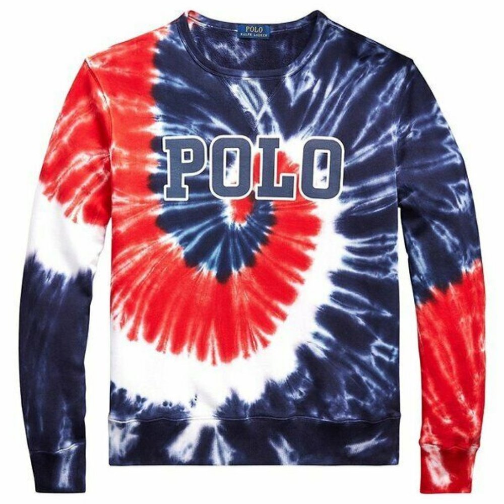 Polo Ralph Lauren Men's Big & Tall Large Tall Tie-Dye Terry Sweatshirt NEW - Picture 1 of 6